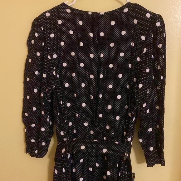 ANTHROPOLOGIE MAEVE Black Polka Dot Dress - Picture 4 of 5